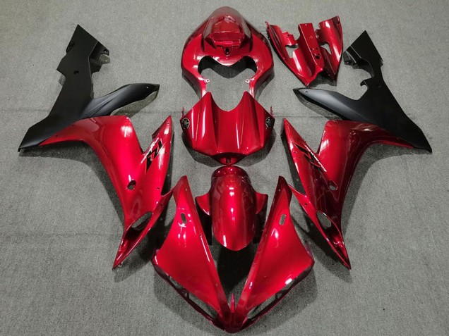Compra Carenados Moto Yamaha R1 2004-2006 - Rojo Caramelo Negro Mate