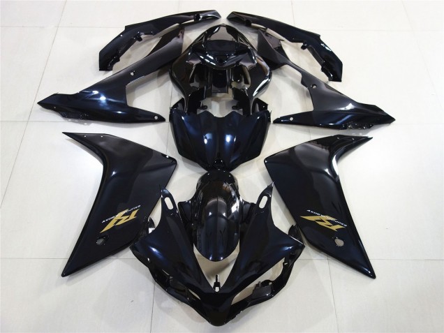 Compra Carenados Moto Yamaha R1 2007-2008 - Negro Brillante Azul Oscuro Oro Calcomanía