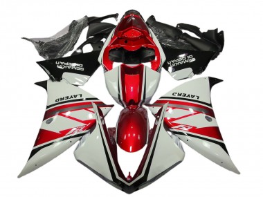 Compra Carenados Moto Yamaha R1 2012-2014 - Blanco Rojo Negro Layerd Semakin Didepan