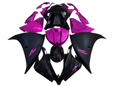 Compra Carenados Moto Yamaha R1 2012-2014 - Negro Brillante Negro Mate Rosa