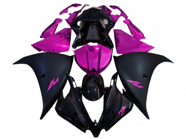Compra Carenados Moto Yamaha R1 2012-2014 - Negro Brillante Negro Mate Rosa