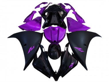 Compra Carenados Moto Yamaha R1 2012-2014 - Negro Brillante Negro Mate Púrpura