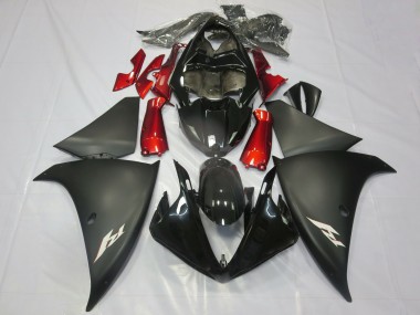 Compra Carenados Moto Yamaha R1 2012-2014 - Negro Brillante Negro Mate Rojo
