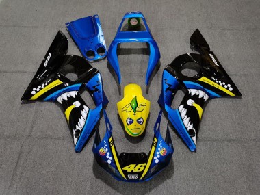 Compra Carenados Moto Yamaha R6 1998-2002 - Azul Amarillo Negro Tiburón 46