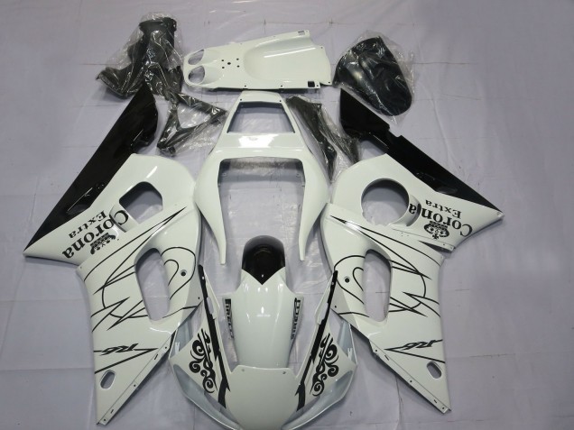Compra Carenados Moto Yamaha R6 1998-2002 - Blanco Negro Corona Motul