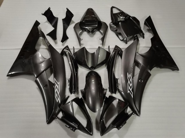 Compra Carenados Moto Yamaha R6 2008-2016 - Negro Brillante Blanco Calcomanías