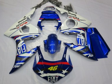 Compra Carenados Moto Yamaha R6 2003-2004 - Blanco Azul Fiat Michelin Motul 46