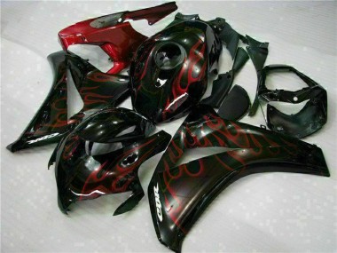 Compra Kits Carenado Moto Honda CBR1000RR 2008-2011 - Negro Brillante Rojo Llama