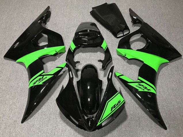 Compra Carenados Moto Yamaha R6 2003-2004 - Negro Brillante Verde