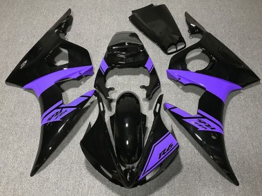Compra Carenados Moto Yamaha R6 2003-2004 - Negro Brillante Púrpura