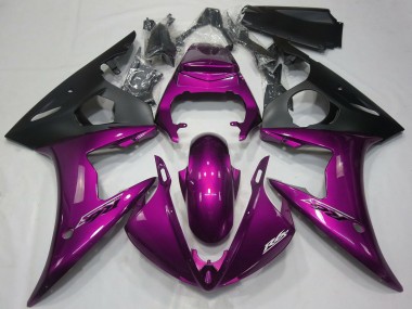 Compra Carenados Moto Yamaha R6 2005 - Rosa Oscuro Negro Mate