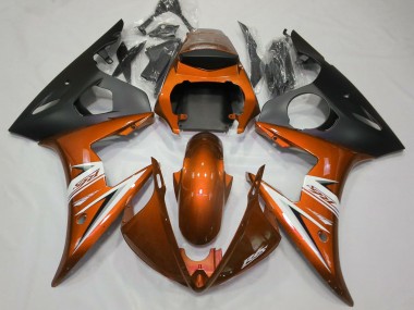 Compra Carenados Moto Yamaha R6 2003-2004 - Naranja Blanco Negro Mate