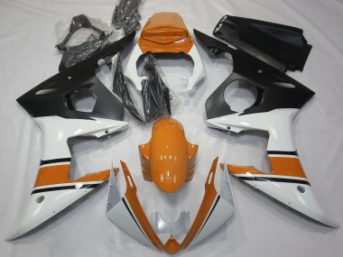 Compra Carenados Moto Yamaha R6 2003-2004 - Blanco Naranja Negro Mate