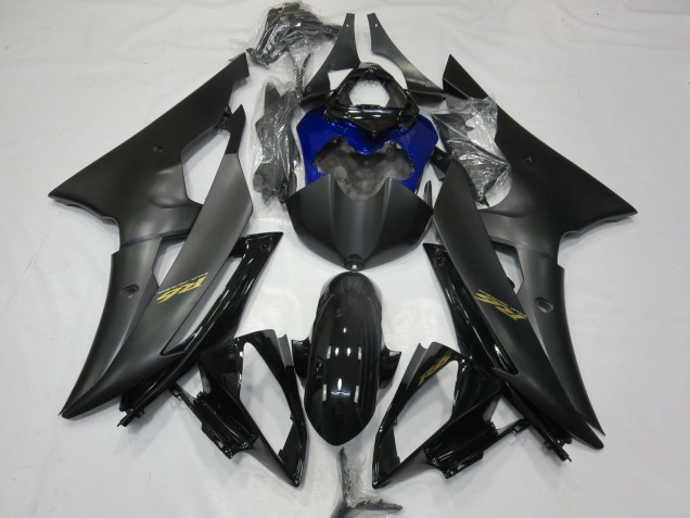 Compra Carenados Moto Yamaha R6 2008-2016 - Negro Brillante Negro Mate Azul Oro Calcomanías