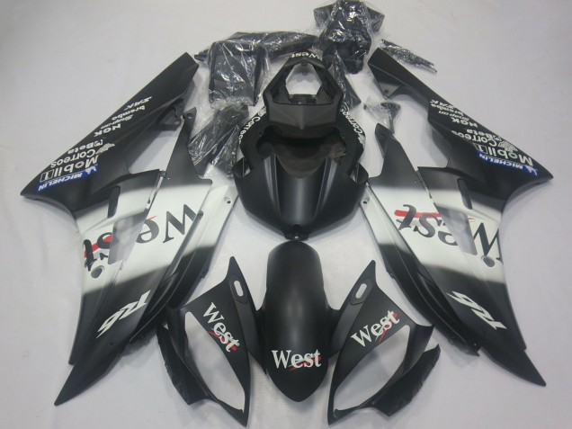 Compra Carenados Moto Yamaha R6 2006-2007 - Negro Mate Blanco West Michelin