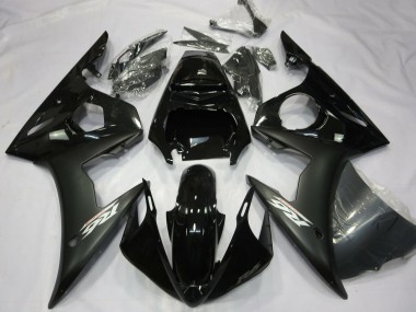 Compra Carenados Moto Yamaha R6 2003-2004 - Negro Brillante Negro Mate Blanco Calcomanías