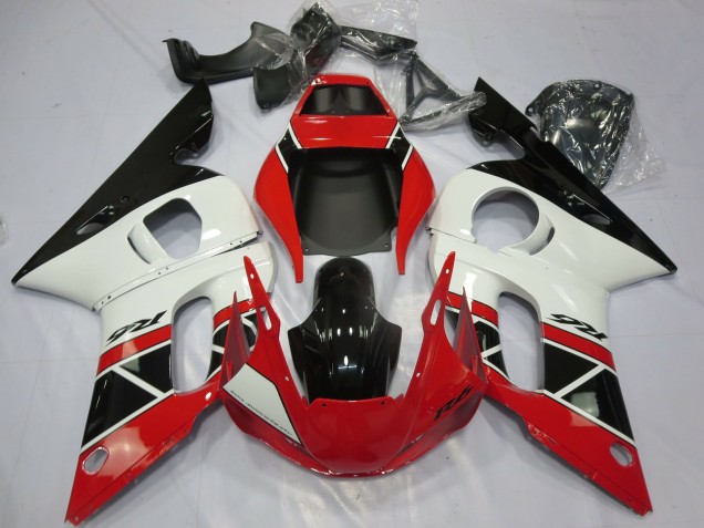 Compra Carenados Moto Yamaha R6 1998-2002 - Rojo Blanco Negro Brillante OEM Estilo