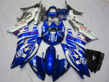 Compra Carenados Moto Yamaha R6 2008-2016 - Blanco Azul Fiat Acer Motul Michelin