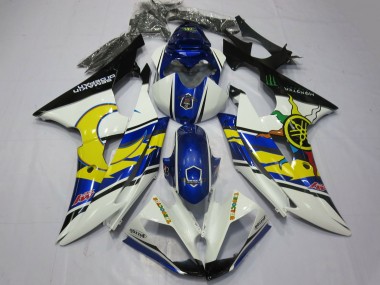 Compra Carenados Moto Yamaha R6 2008-2016 - Blanco Azul Negro Amarillo