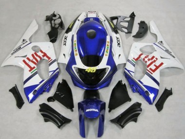 Compra Carenados Moto Yamaha YZF600R Thundercat 1996-2007 - Blanco Azul Fiat Motul