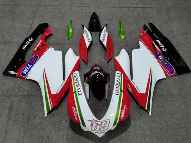 Compra Carenados Moto Ducati 959 1299 2015-2020 - Blanco Rojo Verde Negro Brillante Generali Tim 69