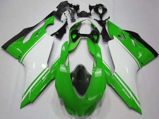 Compra Carenados Moto Ducati 1199 2011-2014 - Verde Brillante Blanco Negro