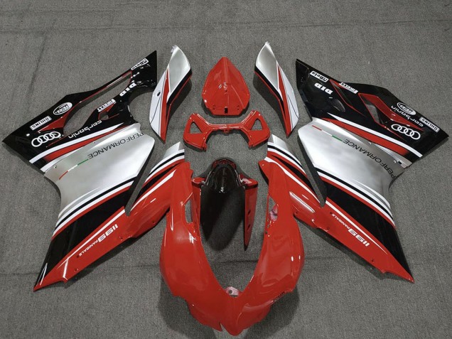 Compra Carenados Moto Ducati 1199 2011-2014 - Rojo Plata Negro Performance