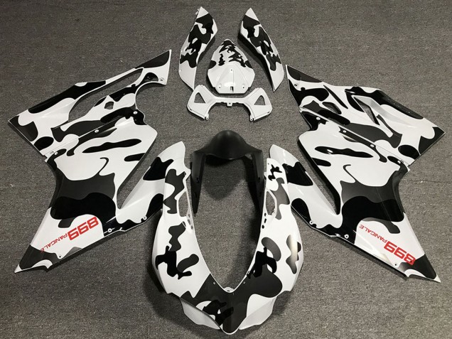 Compra Carenados Moto Ducati 899 2011-2014 - Blanco Negro Camouflage