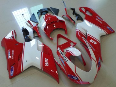 Compra Carenados Moto Ducati 848 1098 1198 2007-2014 - Rojo Blanco Air Generali Tim