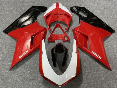 Compra Carenados Moto Ducati 1098 2007-2014 - Blanco Rojo Negro