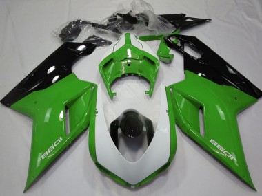 Compra Carenados Moto Ducati 1098 2007-2014 - Verde Negro Blanco
