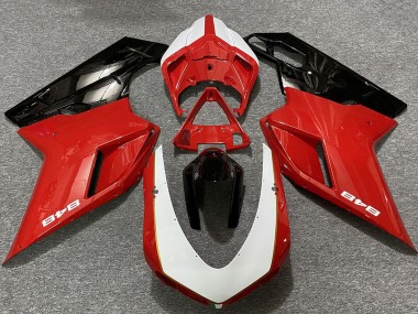 Compra Carenados Moto Ducati 848 2007-2014 - Blanco Rojo Negro Brillante