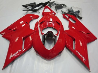Compra Carenados Moto Ducati 1098 2007-2014 - Rojo Brillante Negro Brillante