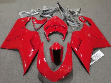 Compra Carenados Moto Ducati 848 1098 1198 2007-2014 - Rojo Brillante Plain