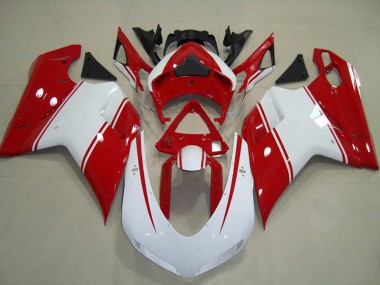 Compra Carenados Moto Ducati 848 1098 1198 2007-2014 - Blanco Rojo