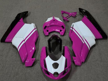 Compra Carenados Moto Ducati 749 999 2003-2004 - Blanco Rosa Negro Brillante