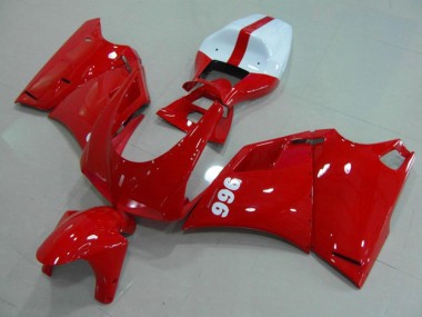 Compra Carenados Moto Ducati 996 1993-2005 - Rojo Brillante Blanco