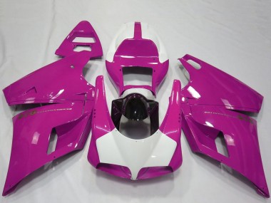 Compra Carenados Moto Ducati 916 1993-2005 - Rosa Blanco Negro Brillante Performance