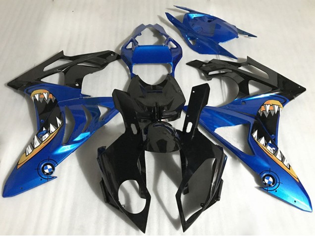 Compra Carenados Moto BMW S1000RR 2017-2018 - Azul Negro Brillante Naranja Tiburón