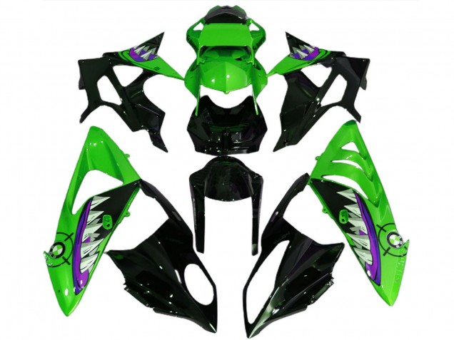 Compra Carenados Moto BMW S1000RR 2017-2018 - Verde Púrpura Negro Brillante Tiburón