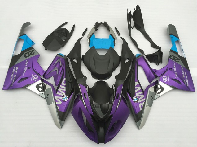 Compra Carenados Moto BMW S1000RR 2017-2018 - Plata Púrpura Azul Negro Mate