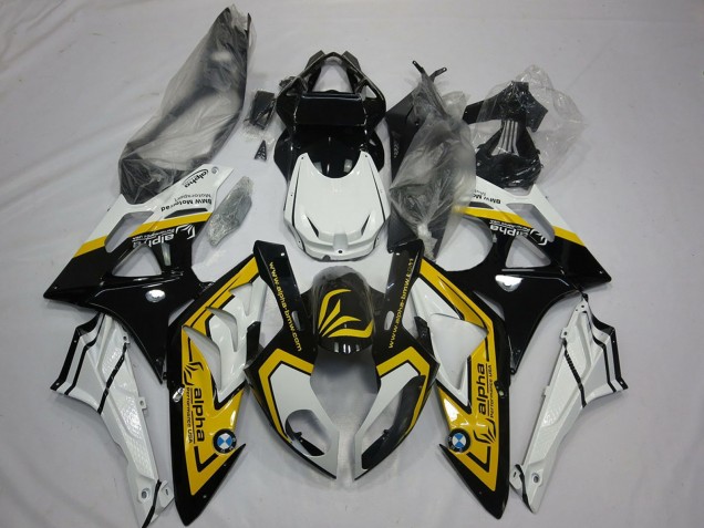 Compra Carenados Moto BMW S1000RR 2009-2014 - Blanco Amarillo Negro Brillante