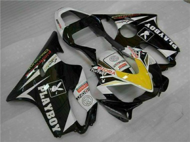 Compra Carenados Moto Honda CBR600 F4i 2001-2003 - Blanco Amarillo Negro Brillante Playboy