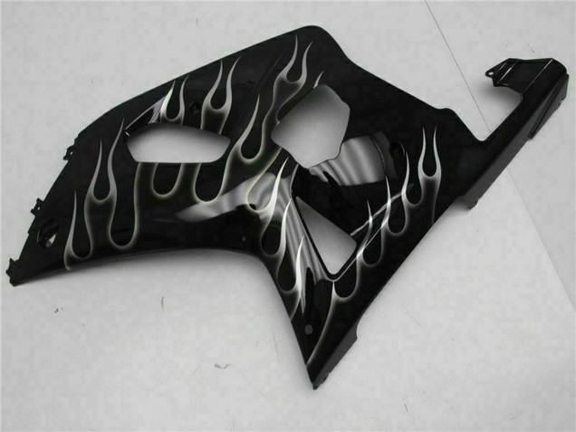Compra Carenados Moto Suzuki GSXR 600/750 2001-2003 - Negro Brillante Plata Llama