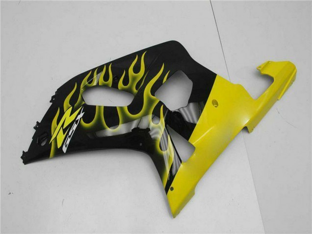 Compra Carenados Moto Suzuki GSXR 600/750 2001-2003 - Negro Brillante Amarillo Llama