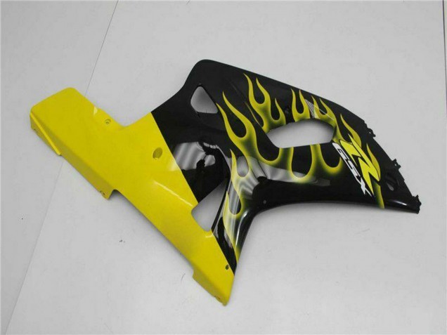 Compra Carenados Moto Suzuki GSXR 600/750 2001-2003 - Negro Brillante Amarillo Llama