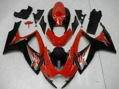 Compra Carenados Moto Suzuki GSXR 600/750 2006-2007 - Rojo Negro Brillante