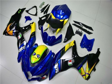 Compra Carenados Moto Suzuki GSXR 600/750 2008-2010 - Azul Amarillo Tiburón