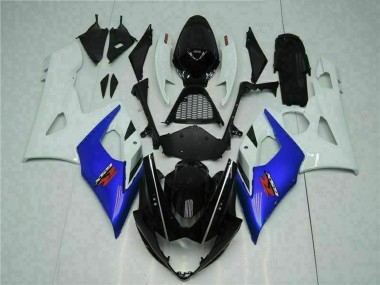 Compra Carenado Moto Suzuki GSXR 1000 2005-2006 - Blanco Azul Negro Brillante