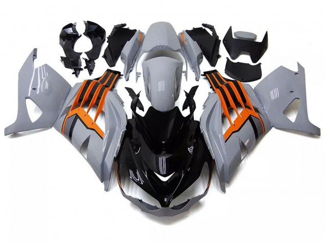 Compra Carenados Moto Kawasaki ZX14R ZZR1400 2012-2024 - Nardo Gris Naranja Negro